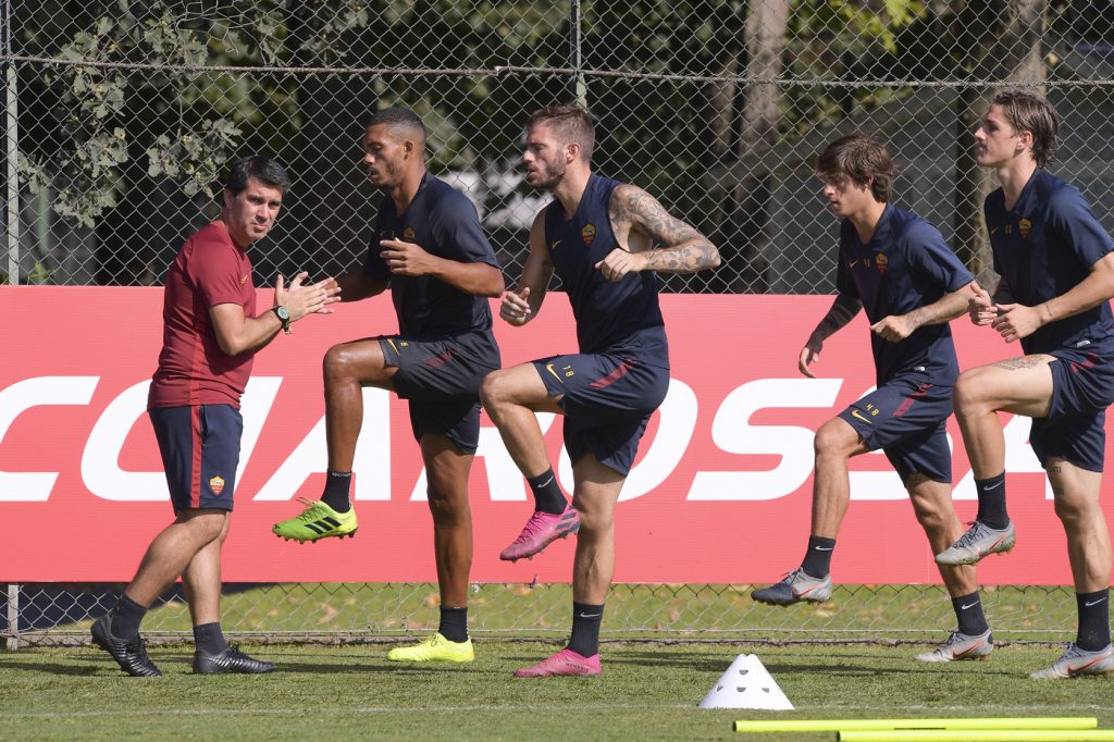 AS Roma, allenamento mattutino a Trigoria