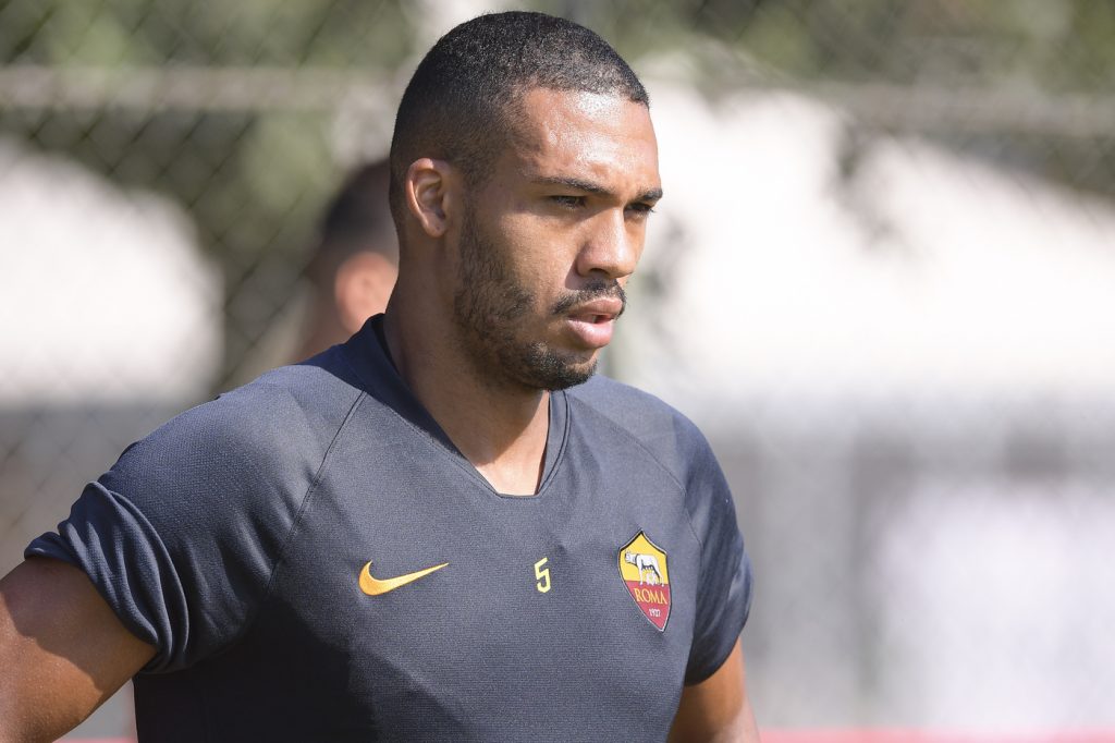 Juan Jesus AS Roma, allenamento mattutino a Trigoria