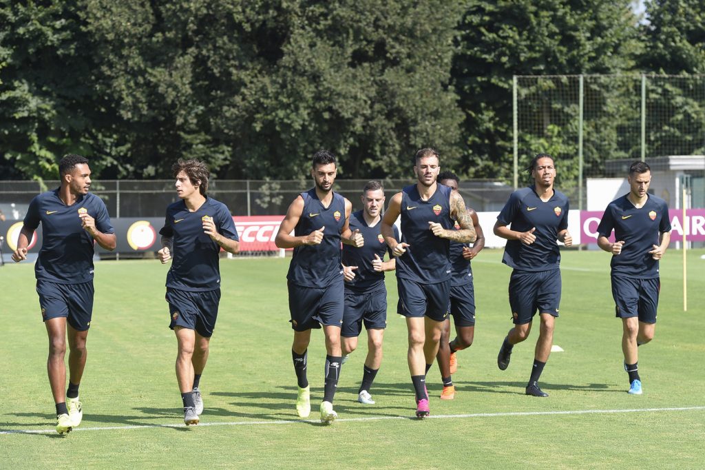 AS Roma, sessione di allenamento a Trigoria