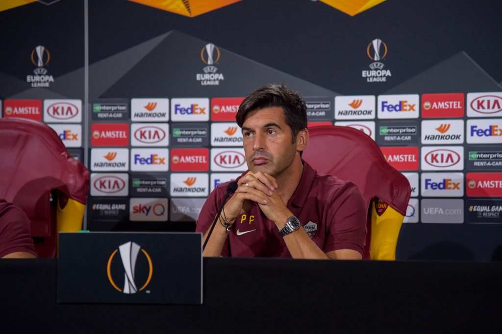 Fonseca AS Roma, conferenza stampa di presentazione del match di Europa League Roma-Istanbul Basaksehir