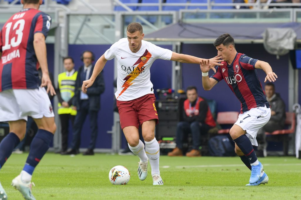 dzeko orsolini Bologna vs Roma - Serie A TIM 2019/2020