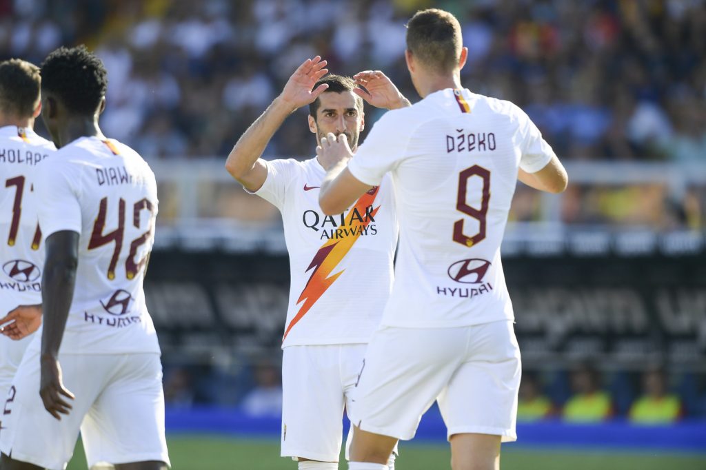 lecce-roma-25 dzeko mkhitaryan