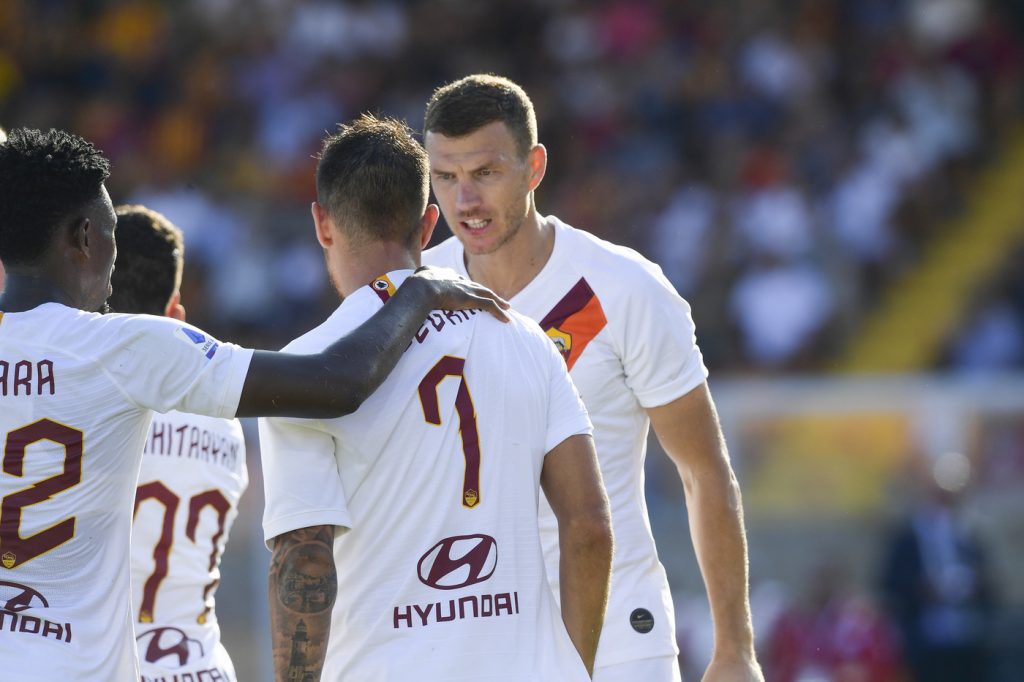 dzeko pellegrini Lecce vs Roma - Serie A TIM 2019/2020
