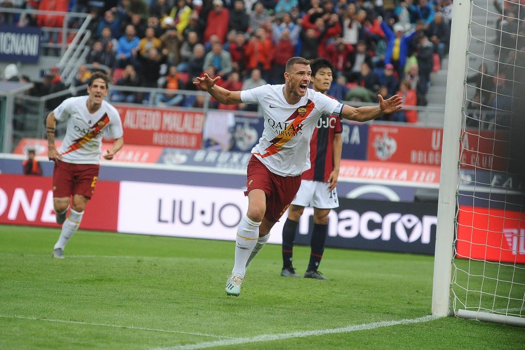 dzeko Bologna FC v AS Roma - Serie A