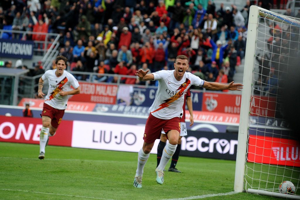 dzeko Bologna FC v AS Roma - Serie A