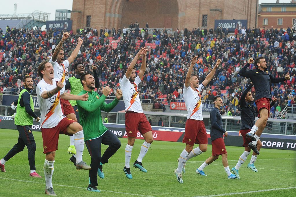 esultanza roma Bologna FC v AS Roma - Serie A