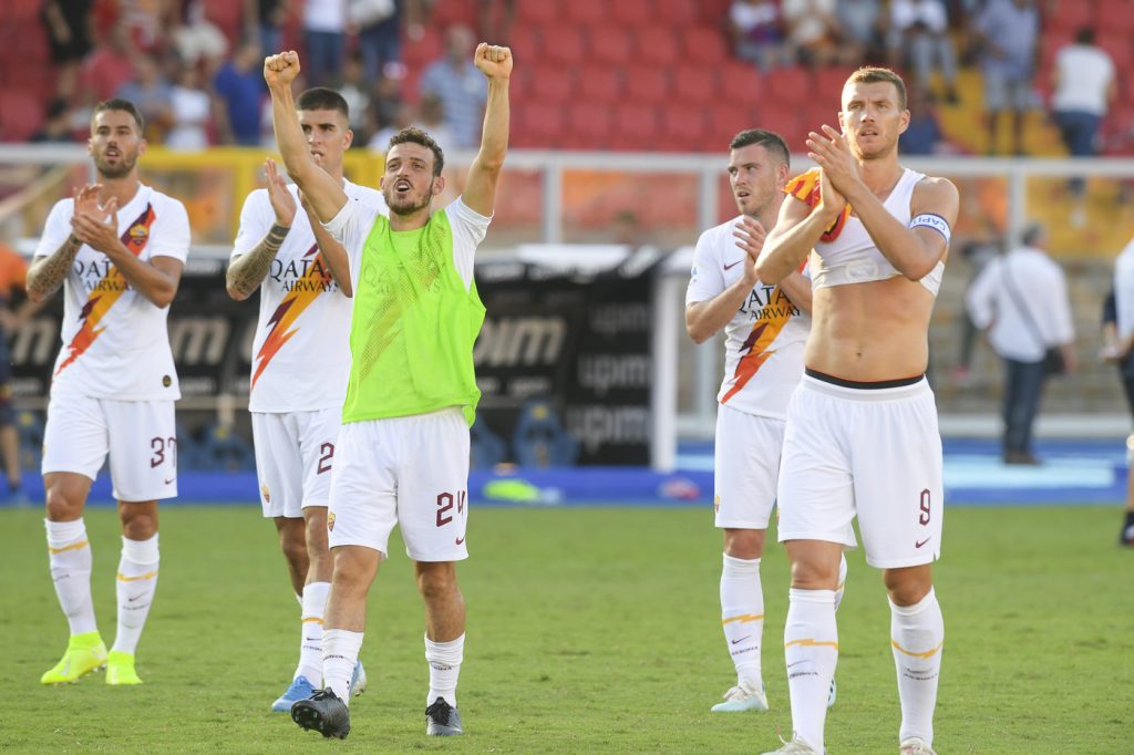 florenzi dzeko Lecce vs Roma - Serie A TIM 2019/2020