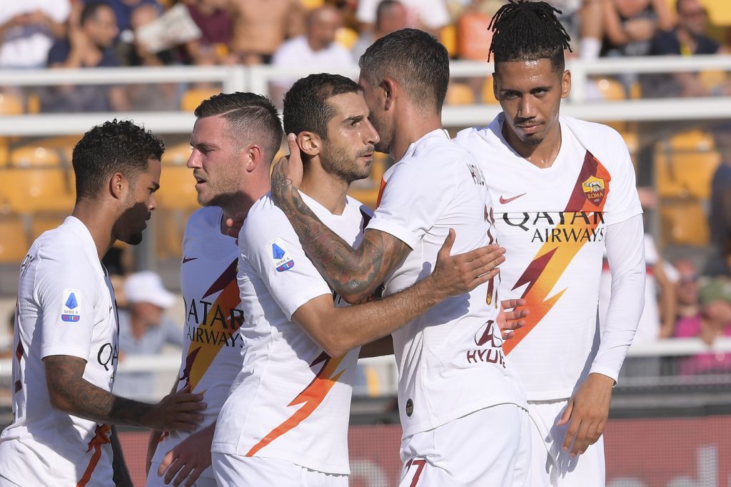 lecce-roma-15 smalling mkhitaryan kolarovveretout kluivert