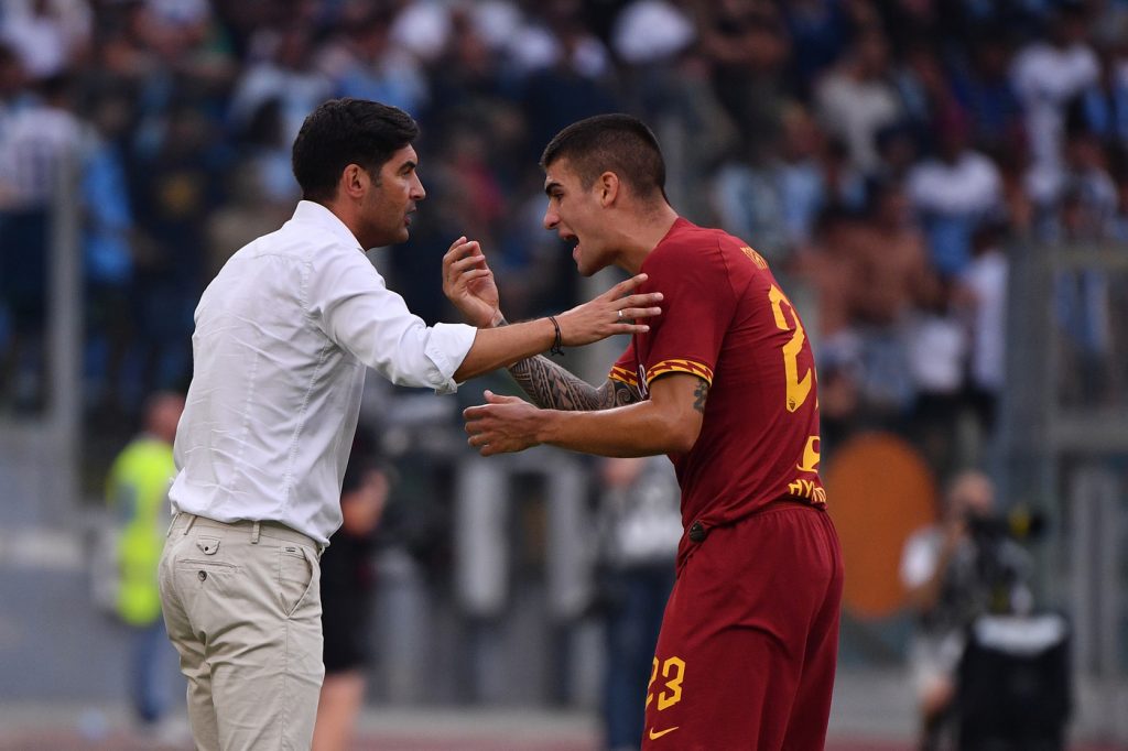 mancini fonseca Lazio vs Roma - Serie A 2019/2020Lazio vs Roma - Serie A 2019/2020