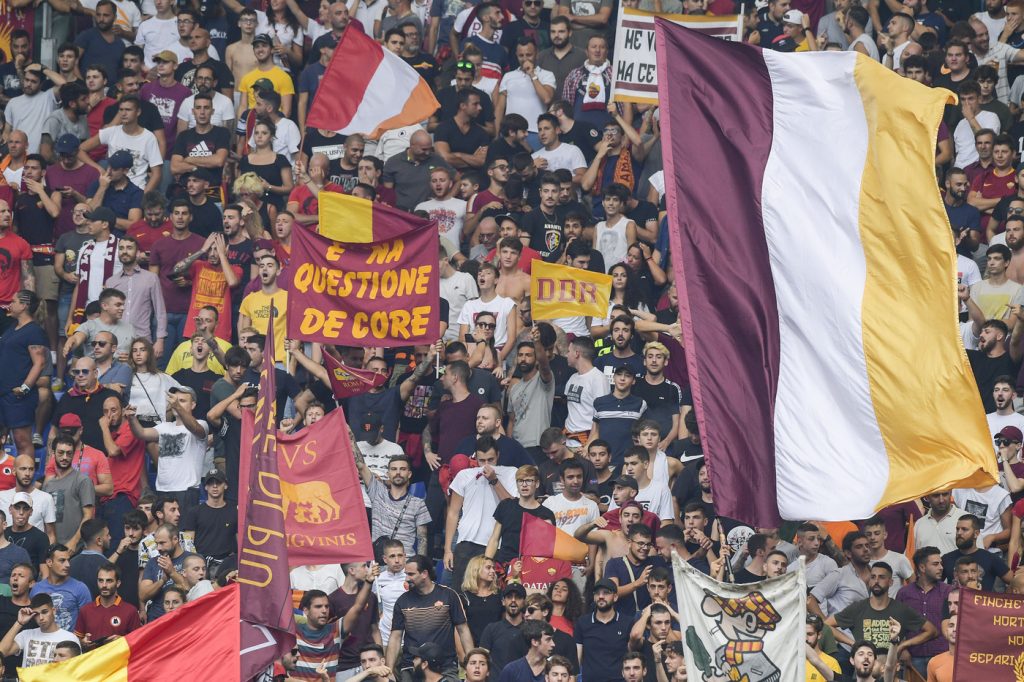 curva sud tifosi Lazio vs Roma - Serie A 2019/2020