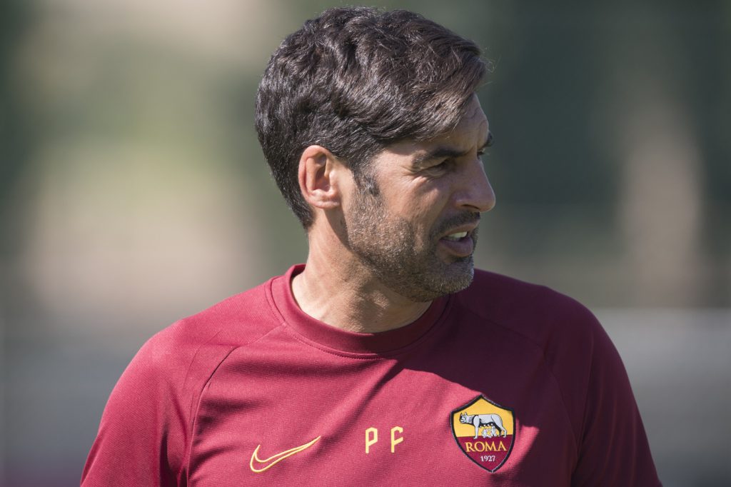 Fonseca AS Roma, allenamento a Trigoria