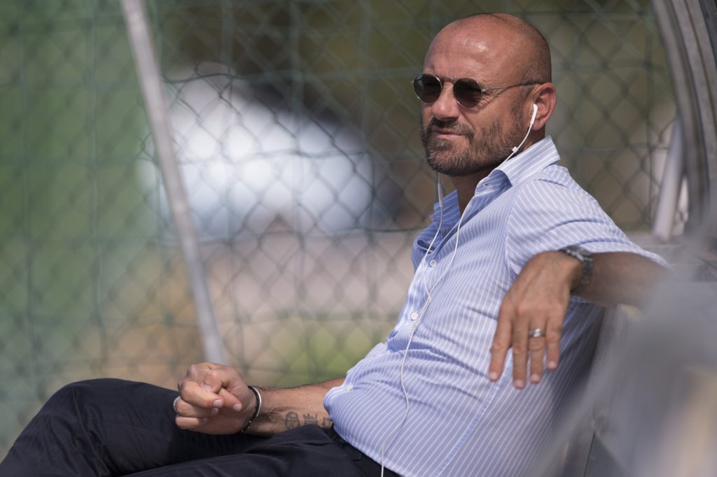 Petrachi AS Roma, allenamento a Trigoria