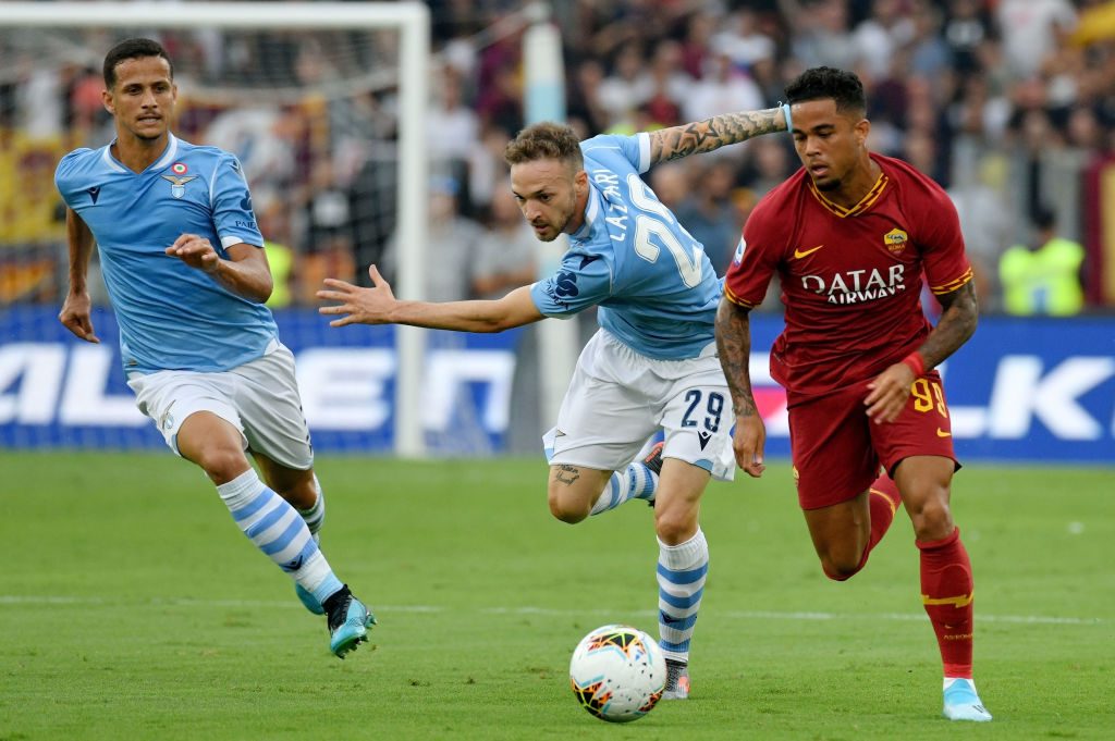 kolarov lazzari SS Lazio v AS Roma - Serie A