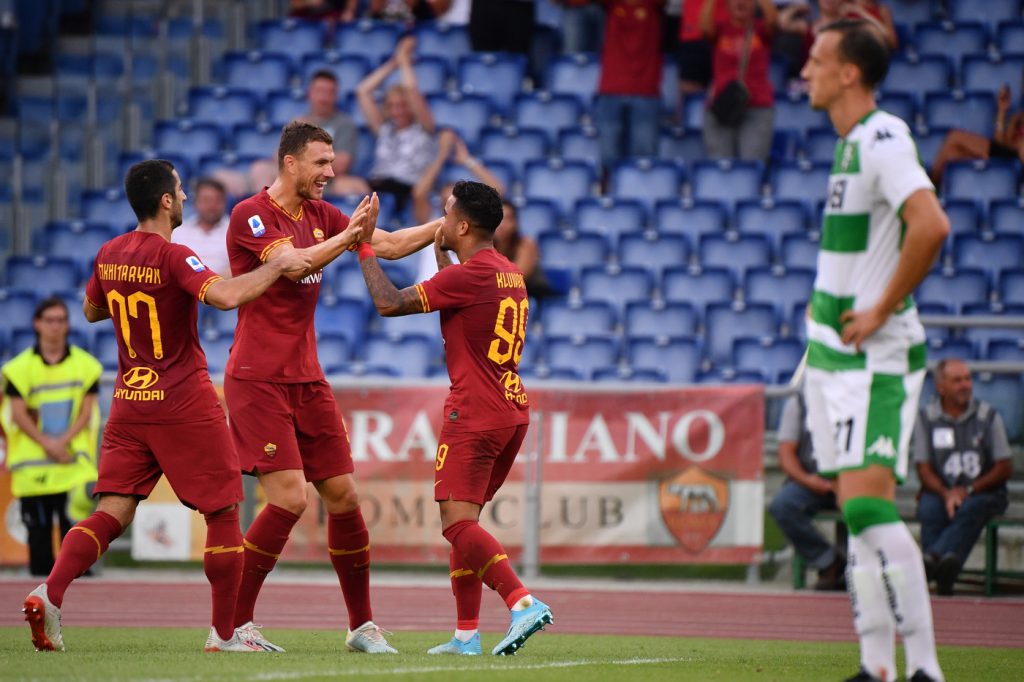kluivert mkhitaryan dzeko Roma vs Sassuolo - Serie A TIM 2019/2020