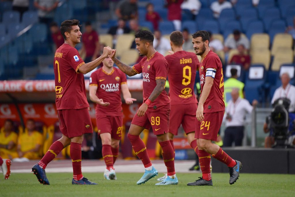 pellegrini kluivert Roma vs Sassuolo - Serie A TIM 2019/2020