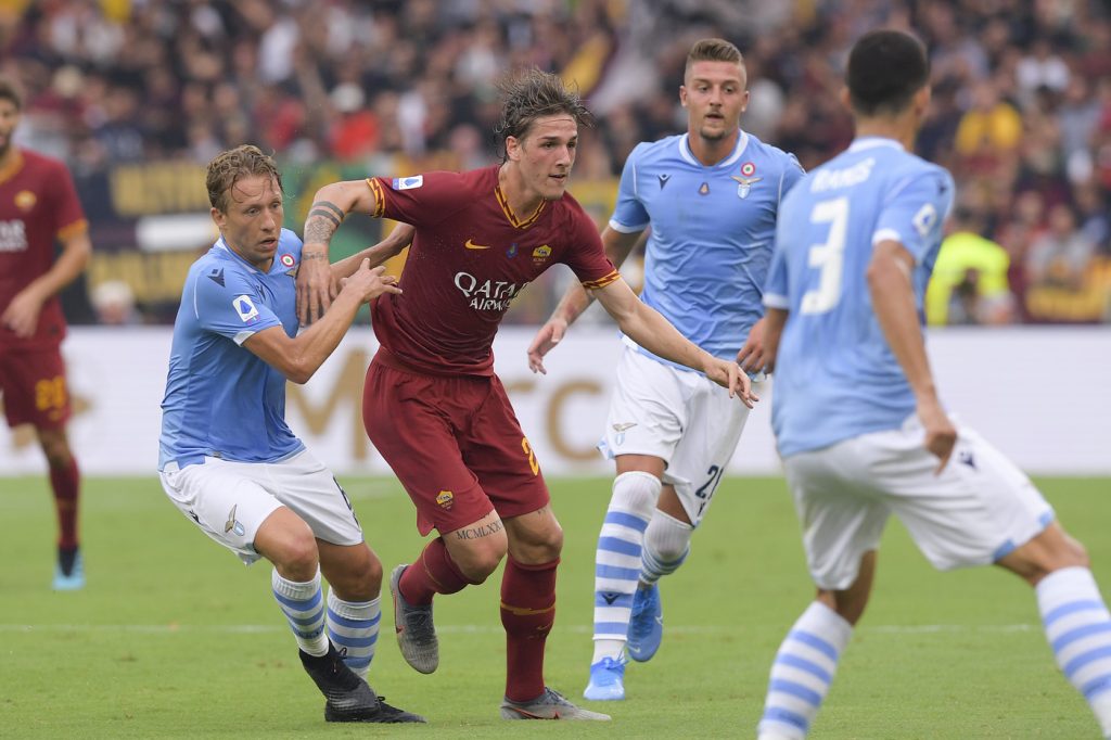 zaniolo leiva Lazio vs Roma - Serie A 2019/2020