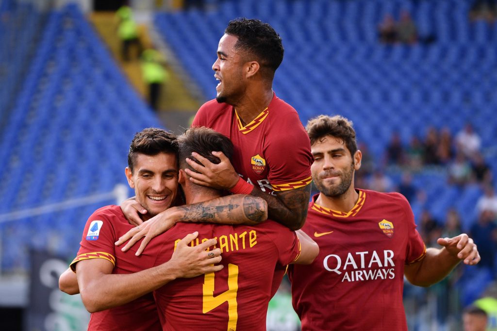 cristante pellegrini kluivert fazio Roma vs Sassuolo - Serie A TIM 2019/2020