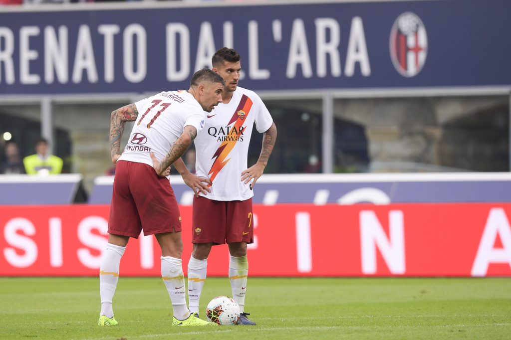 kolarov pellegrini Bologna vs Roma - Serie A TIM 2019/2020