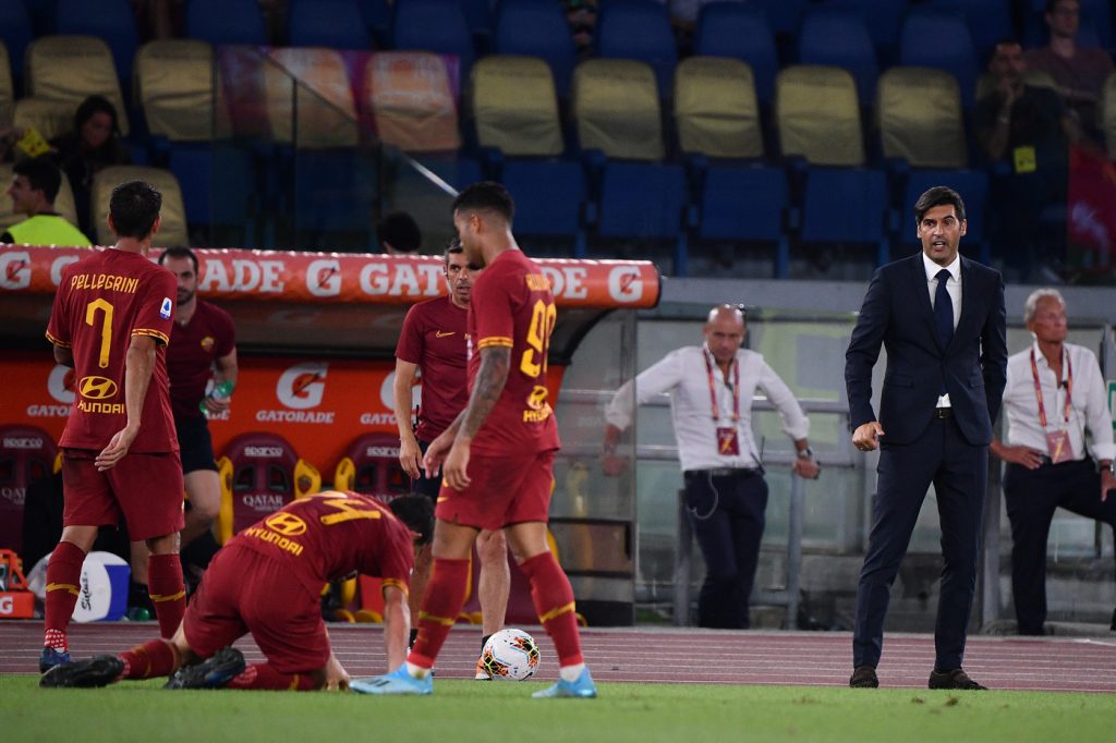 florenzi kluivert fonseca pellegrini Roma vs Sassuolo - Serie A TIM 2019/2020