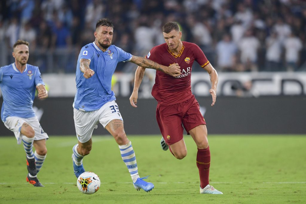 dzeko acerbi Lazio vs Roma - Serie A 2019/2020
