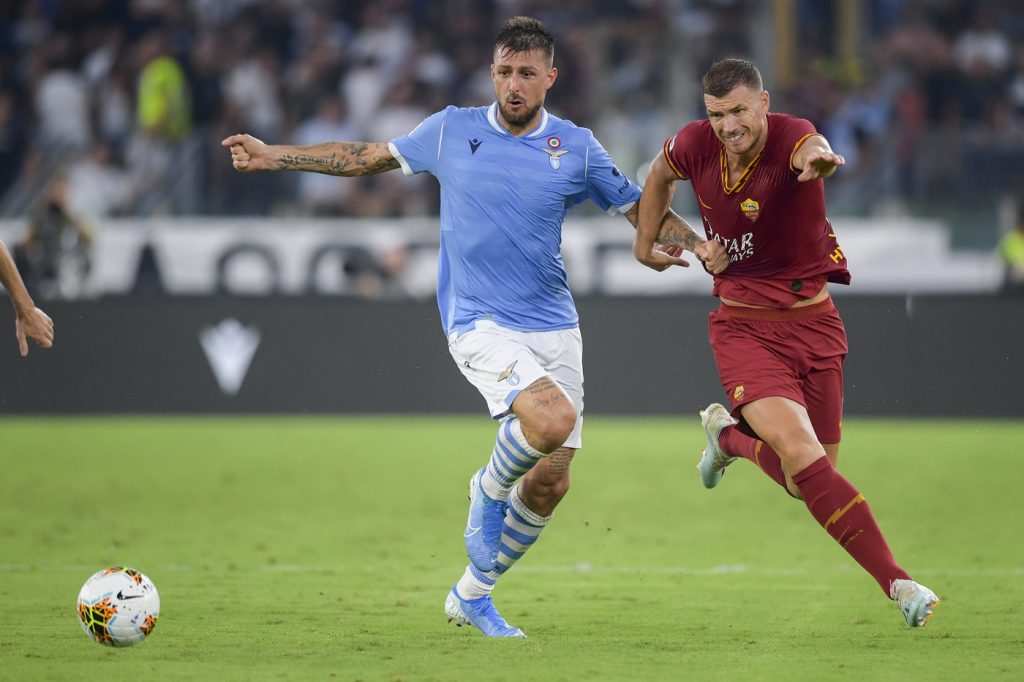 dzeko acerbi Lazio vs Roma - Serie A 2019/2020