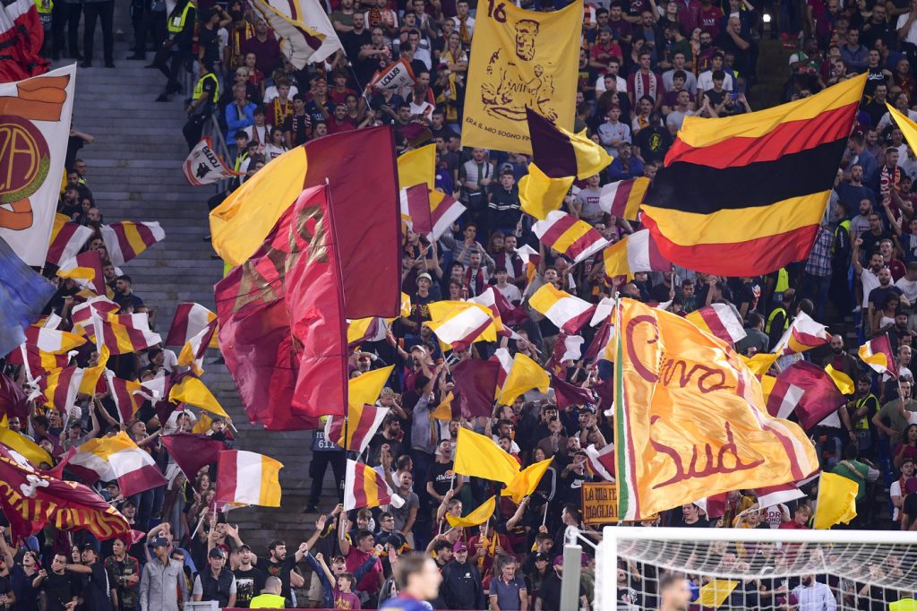 tifosi curva sud Roma vs Basaksehir - UEFA Europa League
