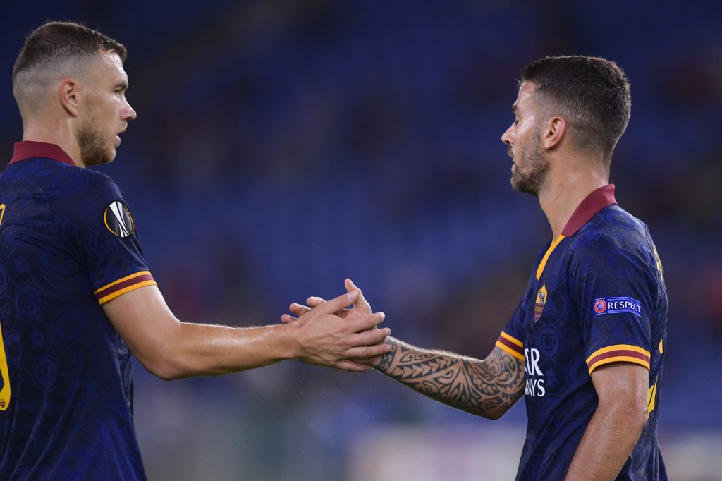 dzeko spinazzola Roma vs Basaksehir - UEFA Europa League