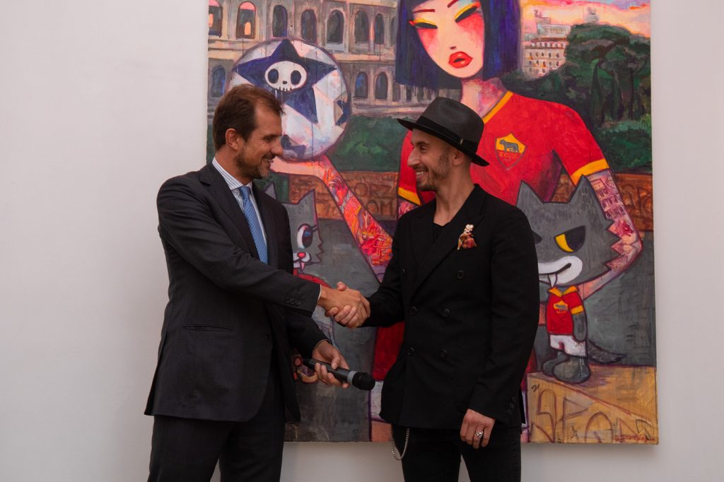 calvo legno AS Roma, Vernissage AS Roma per tokidoki