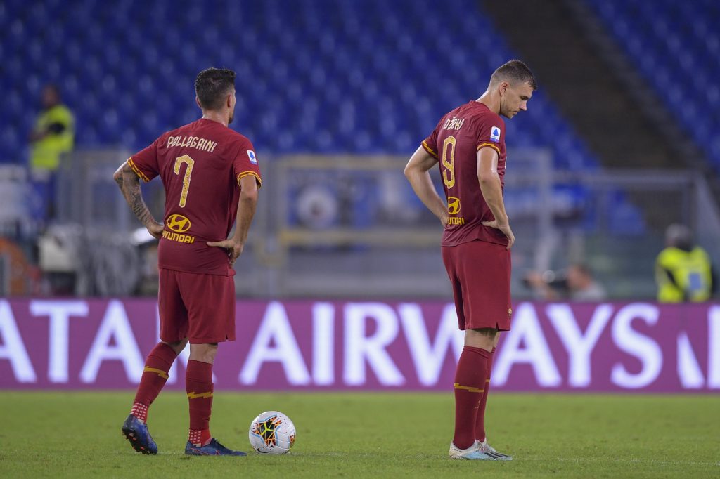 Pellegrini Dzeko AS Roma vs Atalanta - Serie A TIM 2019/2020