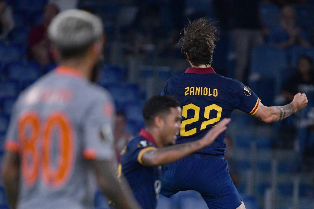 zaniolo Roma vs Basaksehir - UEFA Europa League