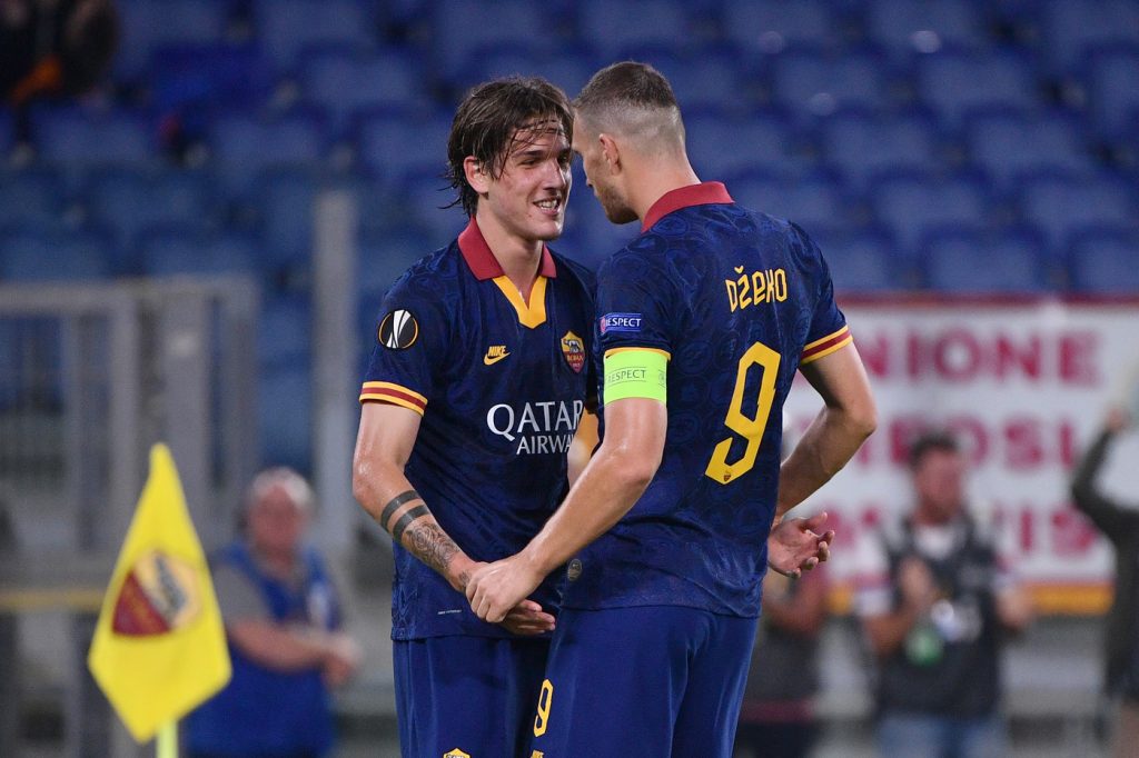 dzeko zaniolo Roma vs Basaksehir - UEFA Europa League
