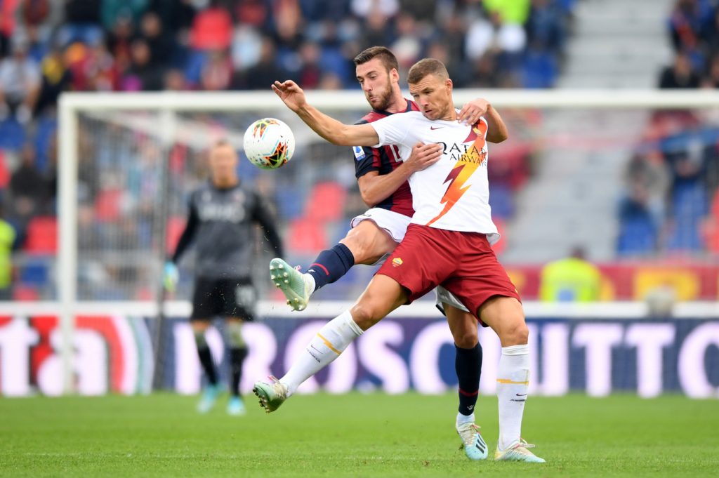dzeko bani Bologna vs Roma - Serie A TIM 2019/2020