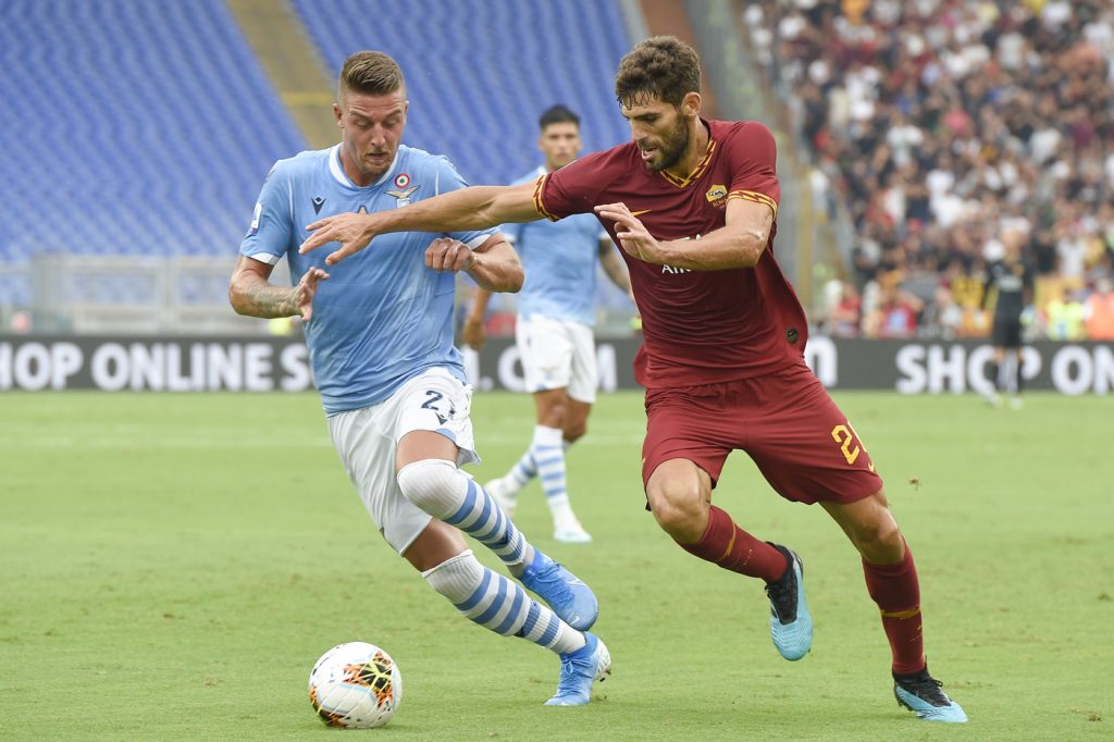 fazio milinkovic Lazio vs Roma - Serie A 2019/2020