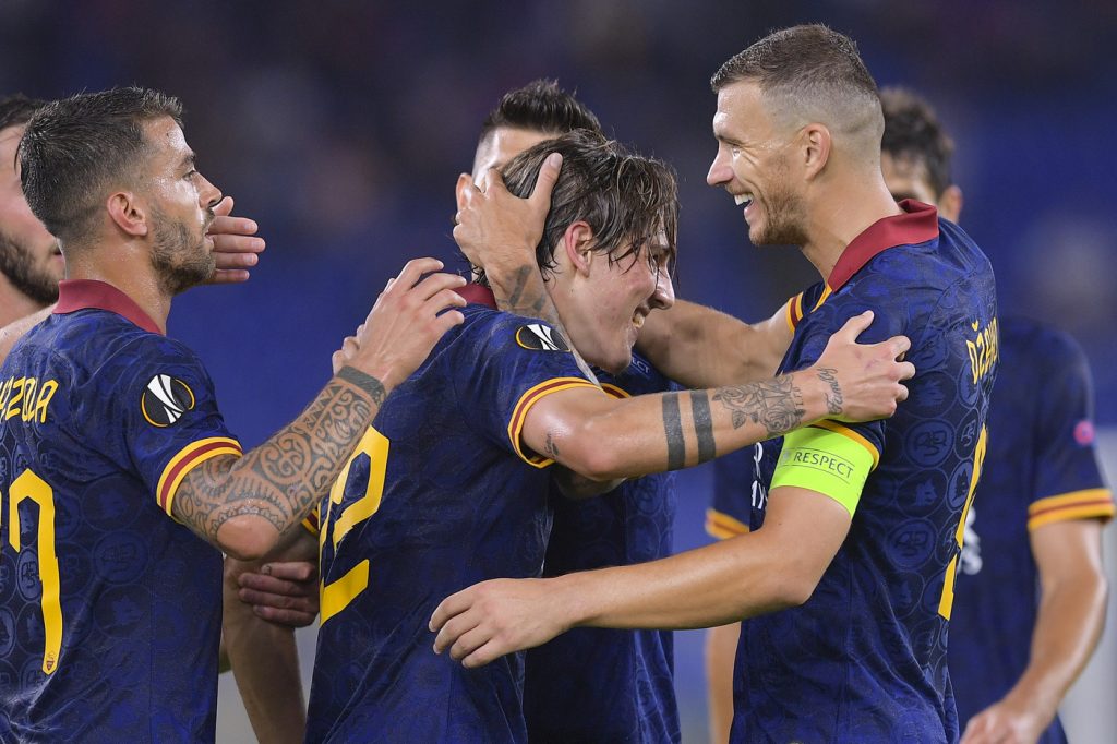zaniolo dzeko Roma vs Basaksehir - UEFA Europa League