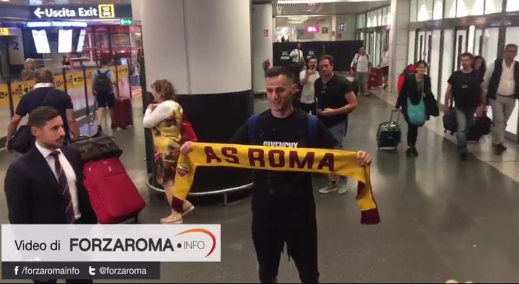 Arrivo Kalinic Fiumicino Roma