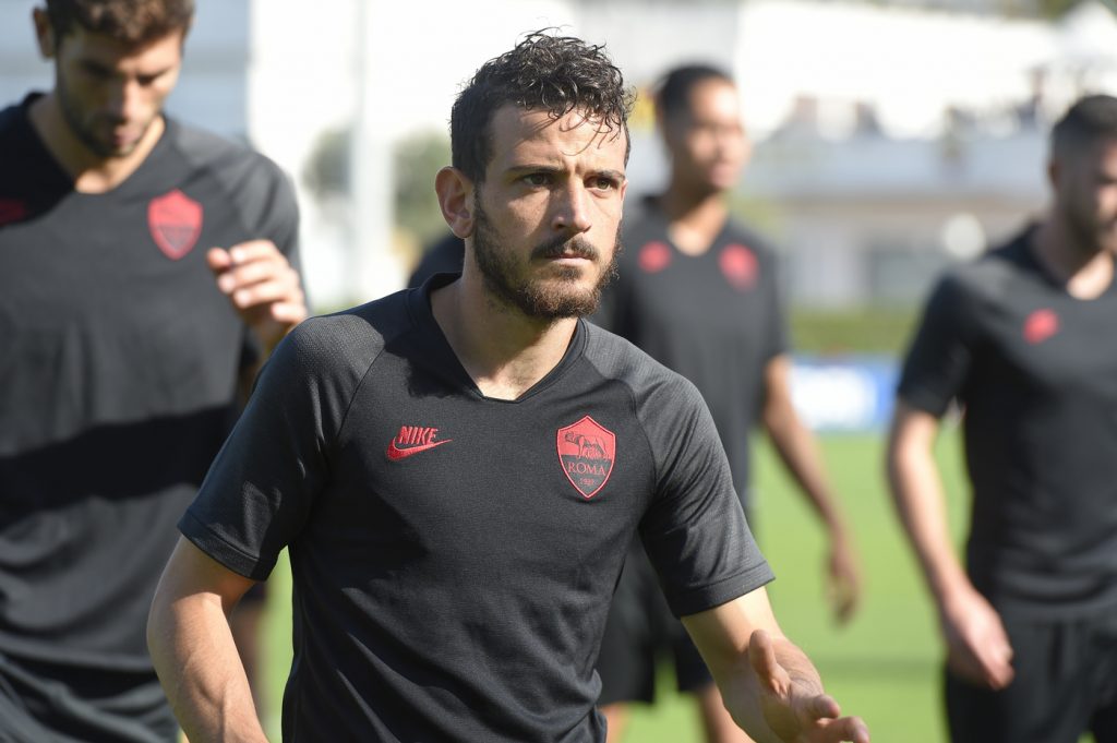 florenzi AS Roma, allenamento a Trigoria