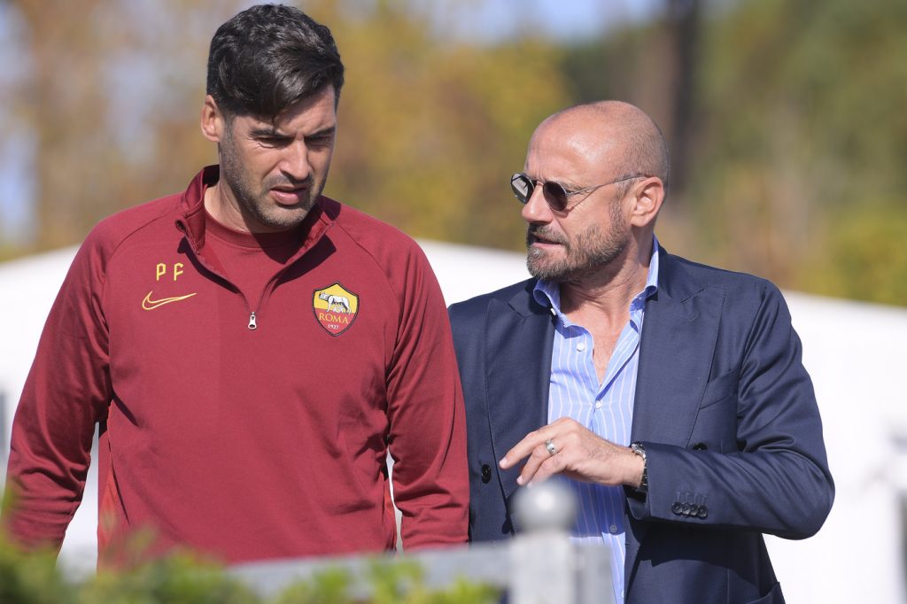 fonseca petrachi AS Roma, allenamento a Trigoria