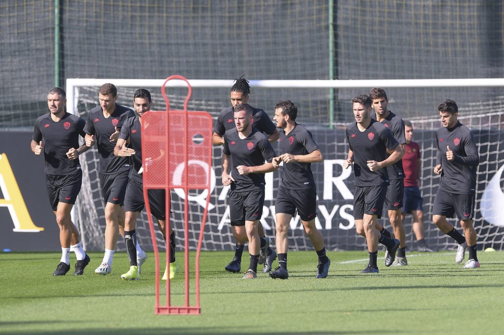 AS Roma, allenamento a Trigoria