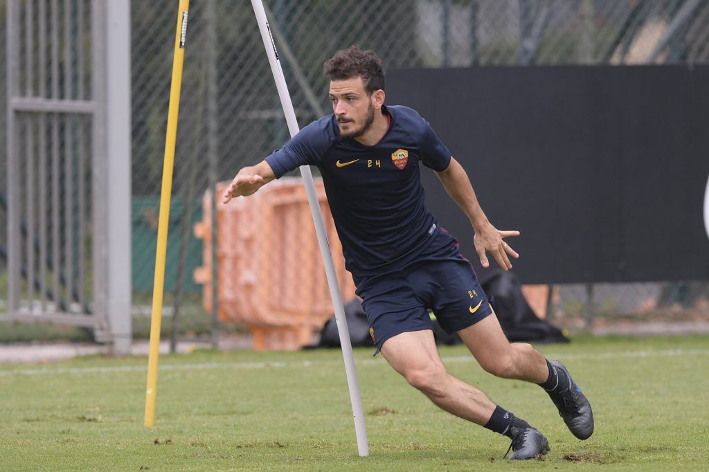 Florenzi AS Roma, allenamento a Trigoria