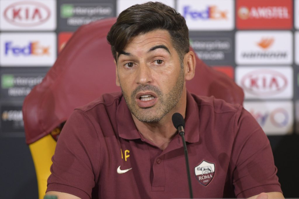 AS Roma, conferenza stampa di Paulo Fonseca e Gianluca Mancini