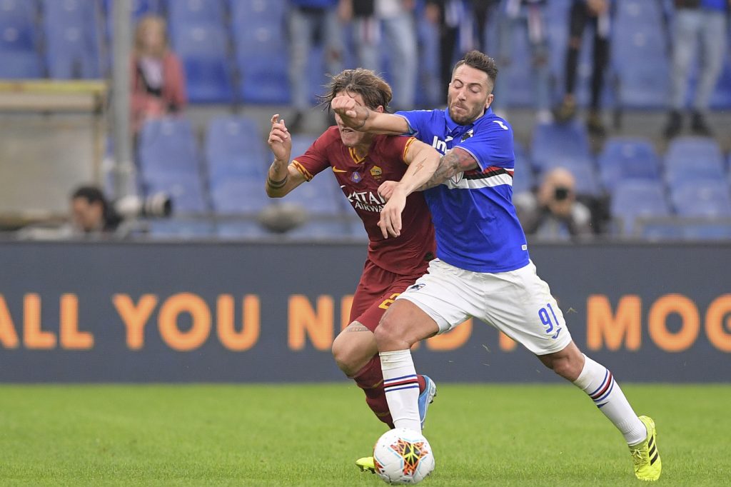 Sampdoria vs Roma - Serie A TIM 2019/2020 Bertolacci Zaniolo