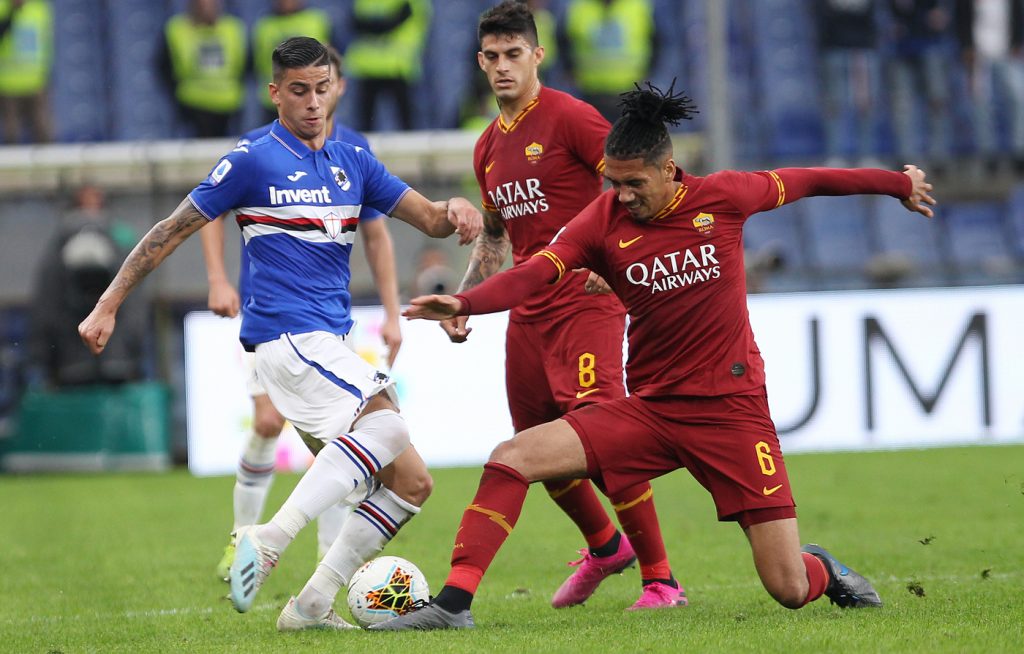 Smalling Sampdoria Roma