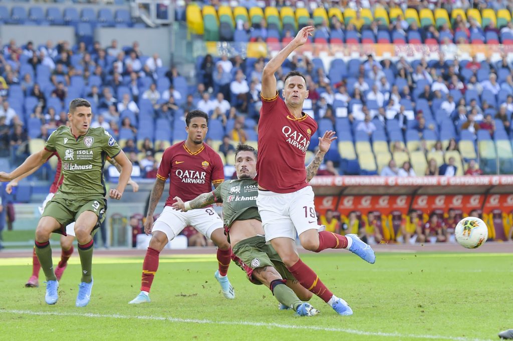 kalinic AS Roma vs Cagliari   - Serie A TIM 2019/2020