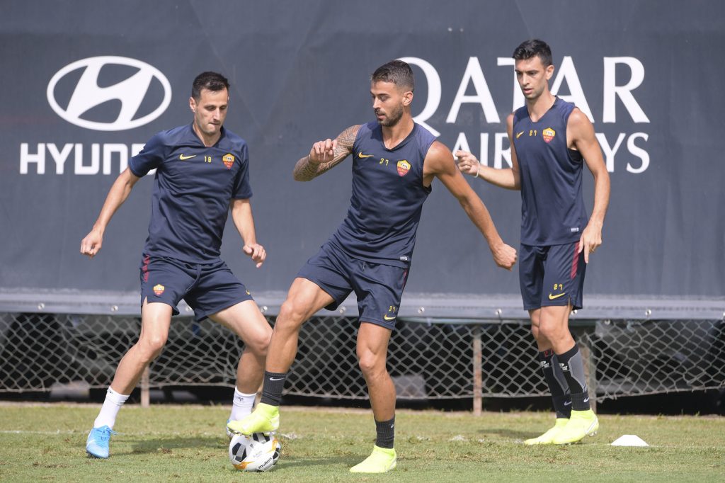 Spinazzola Kalinic trigoria-allenamento-14