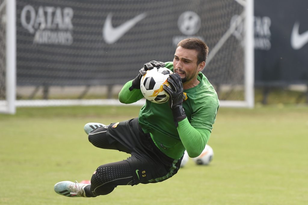 Fuzato AS Roma, allenamento mattutino a Trigoria