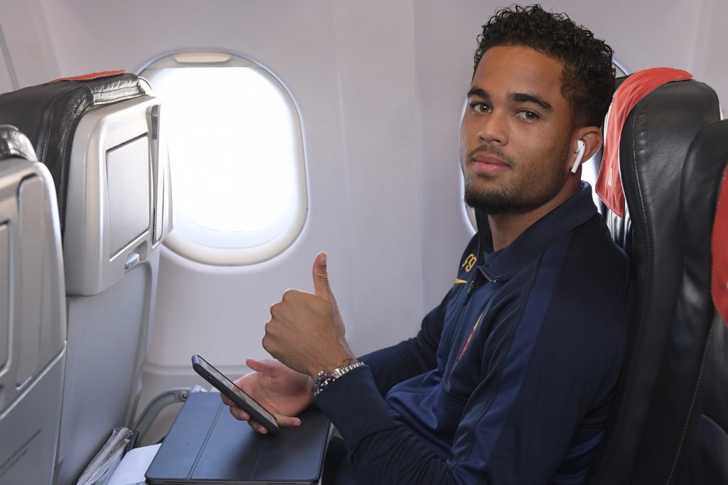 Il viaggio della AS Roma verso Genova, per la sfida con la Sampdoria Kluivert