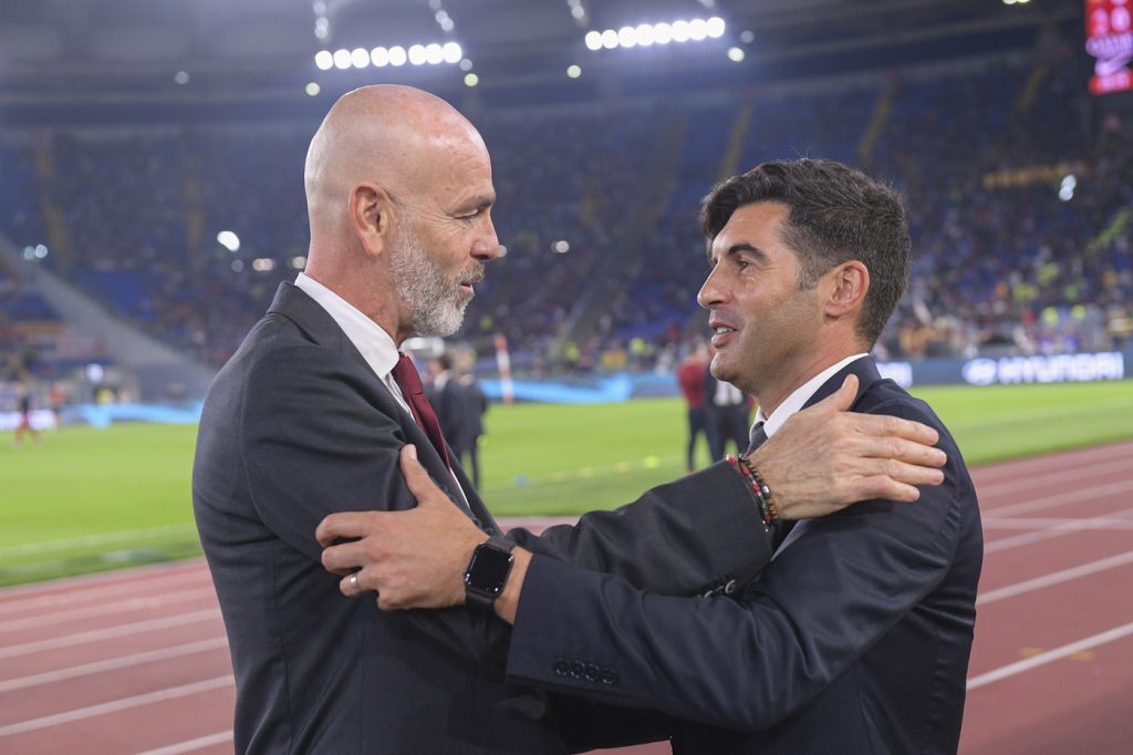 Fonseca Pioli Roma vs Milan - Serie A TIM 2019/2020Roma vs Milan - Serie A TIM 2019/2020