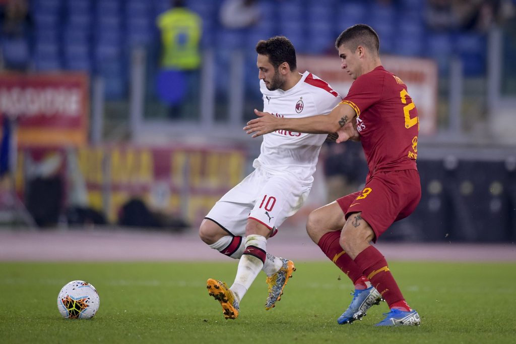 Mancini Roma vs Milan - Serie A TIM 2019/2020