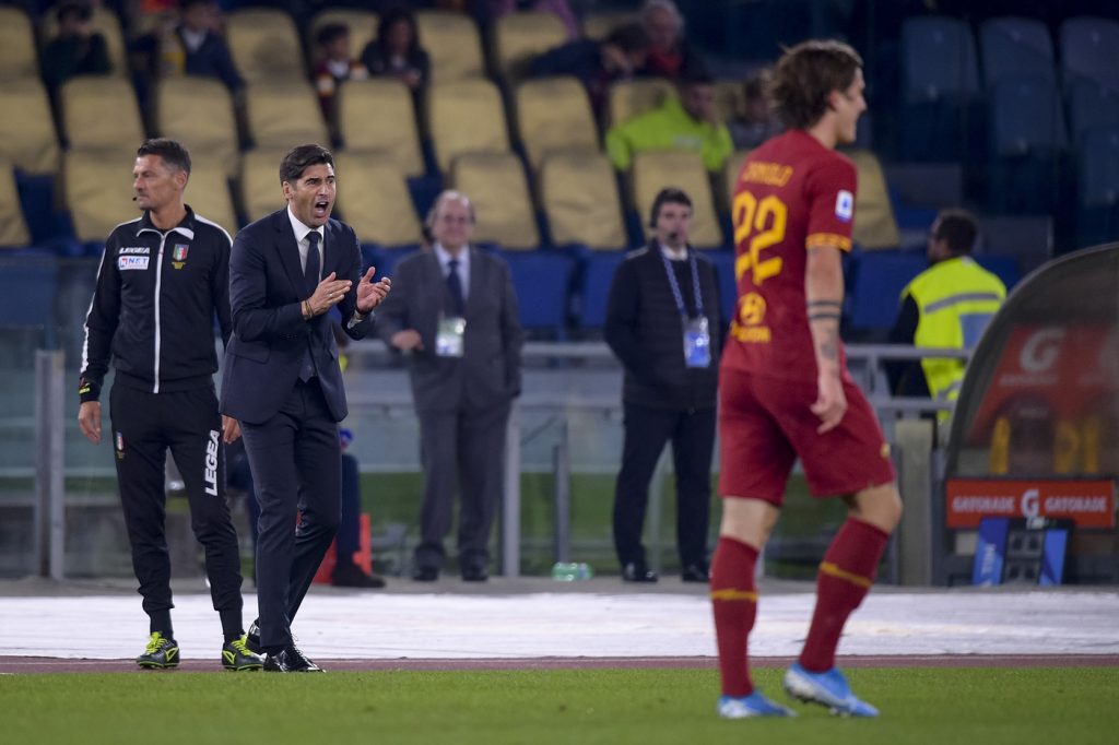 Fonseca Zaniolo Roma vs Milan - Serie A TIM 2019/2020