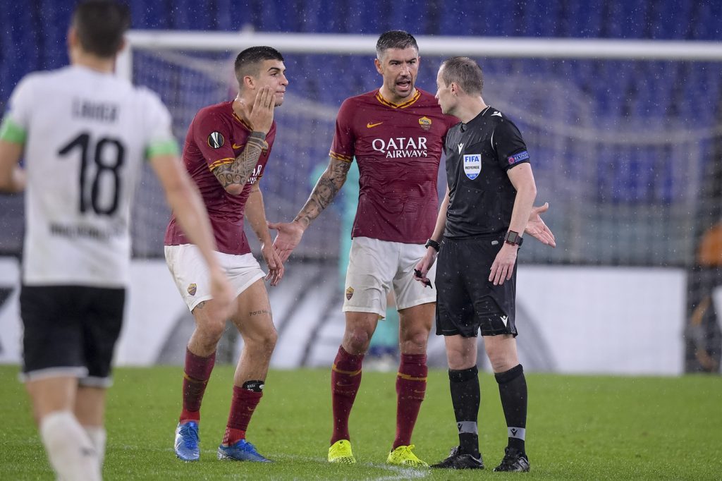 mancini kolarov collum AS Roma vs Borussia Monchengladbach - Europa League 2019/2020
